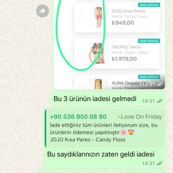 Love On Friday İade Ettiğim Ürünlerin Parasını Alamıyorum