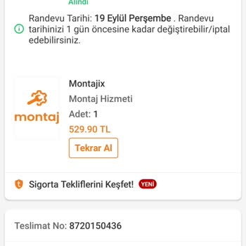 Trendyol Ve Montajix Kalitesiz Servis