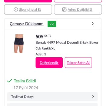 Pazarama İade Kabul Edilmiyor