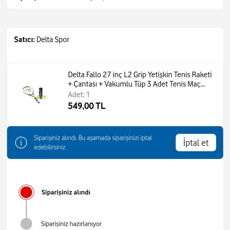 Vodafone Her Şey Yanımda Siparişimin Kargoya Verilmemesi Ve Müşteri Hizmetlerinin Çözümsüzlüğü