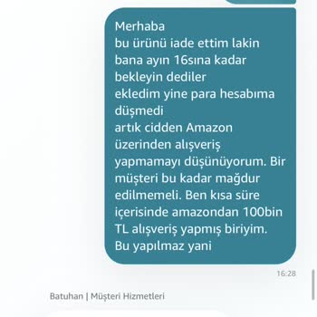 Amazon Mağduriyet Ve Gelmeyen İade Ücreti