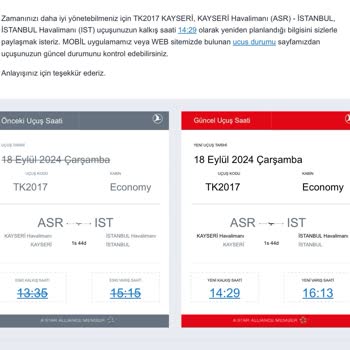 THY Rötarlı Uçuş Sayesinde Kaçırılan Transfer Uçuşu