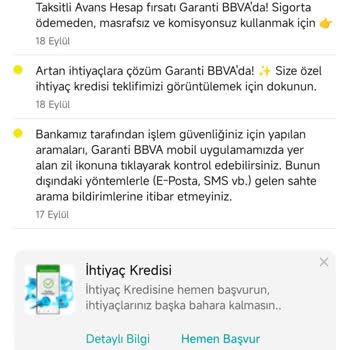 Garanti Bankası Taksitli Avans Hesap