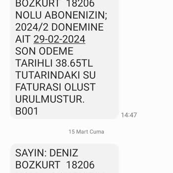 Düzce Belediyesi Su Sayaç Okumuyor