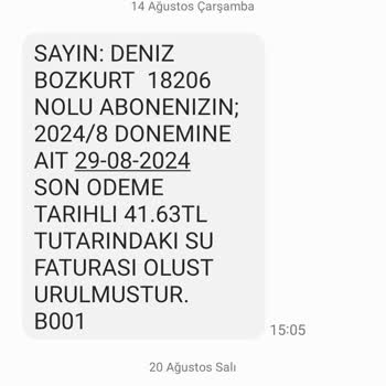Düzce Belediyesi Su Sayaç Okumuyor