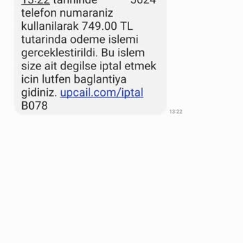 Türk Telekom Upcail As Gelen SMS