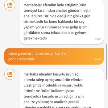 Trendyol Bhr Teknoloji Kusurlu Ürün Gönderdi