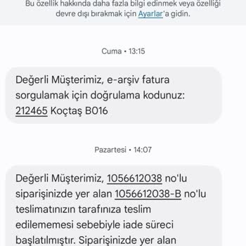 Koçtaş Online Alışverişte İade Sorunu Ve Eksik Ürün