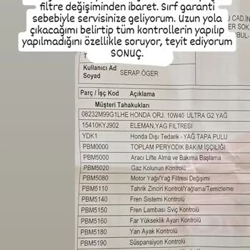 Honda Doğu Batı Honda Yetkili Servisinin Büyük İhmali Ve Ölümden Dönmem