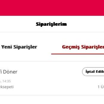 Yemeksepeti Sipariş İptali Ve Para İadesi Yapılmaması!