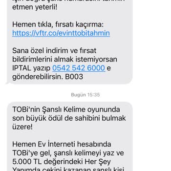 İptal Edilemeyen SMS'ler Can Sıkıyor
