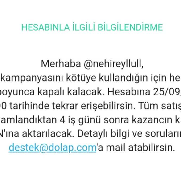 Dolap Kargo Kampanyasını Kötüye Kullanma