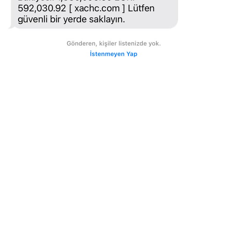 Xachc.com Asılsız Mesaj