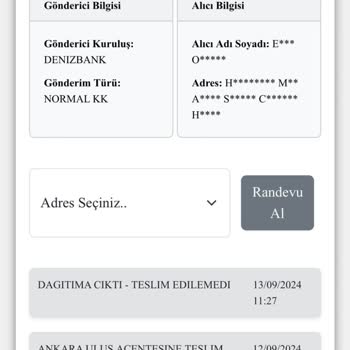 Kuryenet Kredi Kartı Tarafıma Hala Ulaşmadı.