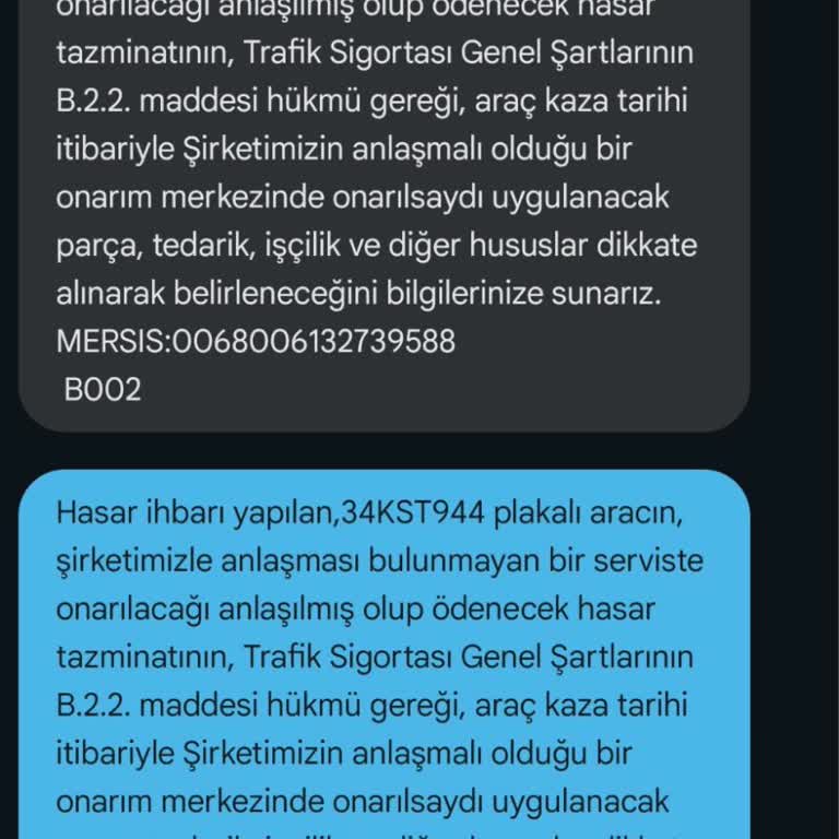 Anadolu Sigorta Kaza Tazminatını Karşılamıyor