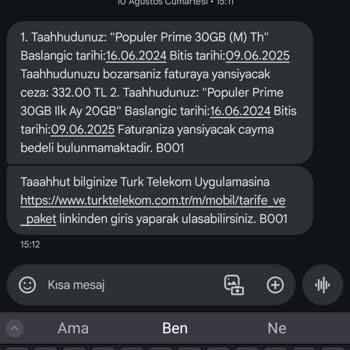 Türk Telekom Numara Taşıma İşlemlerinde Çıkarılan Yüksek Fatura