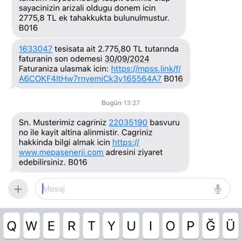 MEPAŞ Haksız Fatura Kesiyor