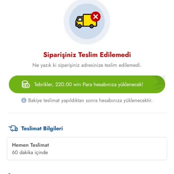Cepte Şok Siparişi Getirmiyor