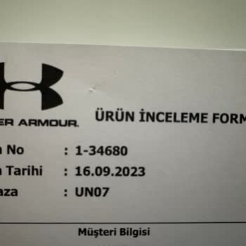 Under Armour Demek Pişmanlıktır, Bir Daha Asla