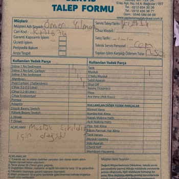 Osds Su Arıtma Garanti Kapsamına Sokmadı.