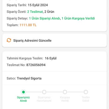 Trendyol Kargo Çok Kötü Hizmet Vermektedir.