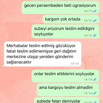 Kedibu Teslim Edilmeyen Sipariş Ve İlgisizlik