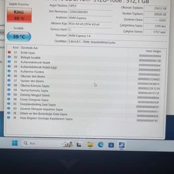 HP Victus Laptop SSD Arızası