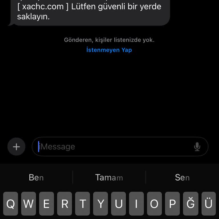 Meta Xachc.comdan Gelen Mesaj