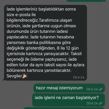 Touché Privé Paramı İade Etmiyor