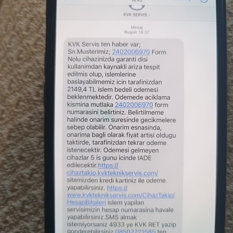 KVK Servis Garanti Kapsamı
