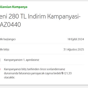 Vodafone Tarife Başlangıcı Yanıltması