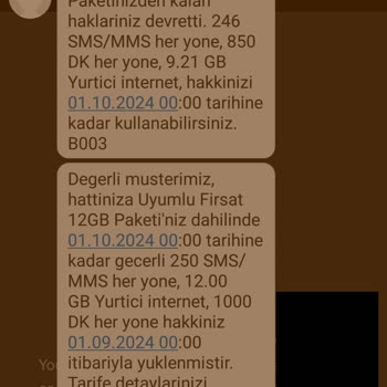 Vodafone Tarife Başlangıcı Yanıltması