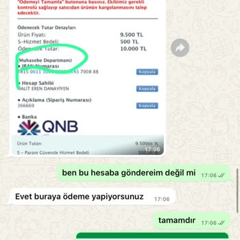 Sahibinden İlanı Üzerinden Yanıltıcı İşlem