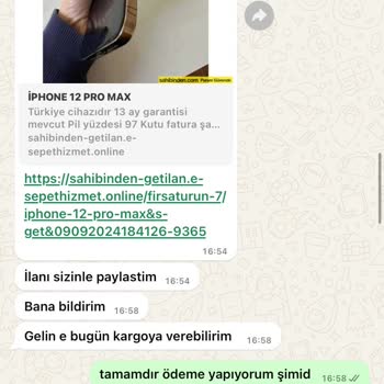 Sahibinden İlanı Üzerinden Yanıltıcı İşlem