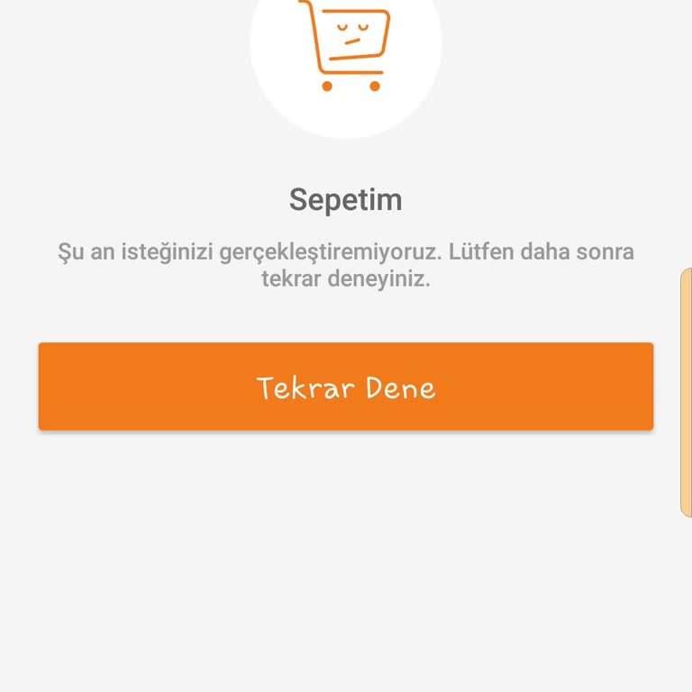Trendyol Sipariş Bölümü Açılmıyor