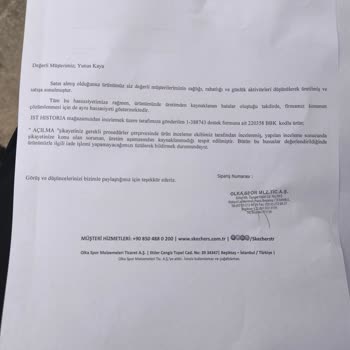 Historia AVM Ayıplı Mal Skechers Garanti Dediniz