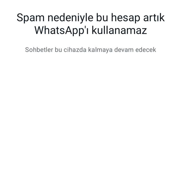 WhatsApp Hesabının Spamlanması