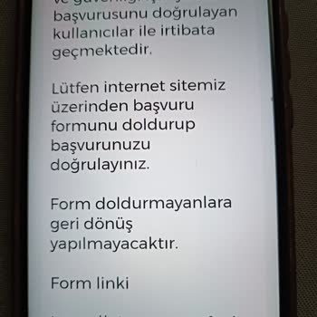 İşin Olsun Kimlik Bilgisi Verme