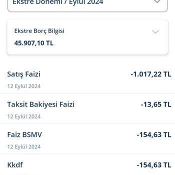 Denizbank Satış Faizi, Faiz BSMV, KKDF
