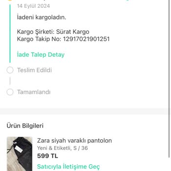 Dolap Ürün Teslim Olmasına Rağmen İade Ücretini Geri Yatırmadı