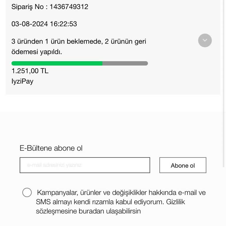 Suud Collection İade Ücretimi Yatırmadı