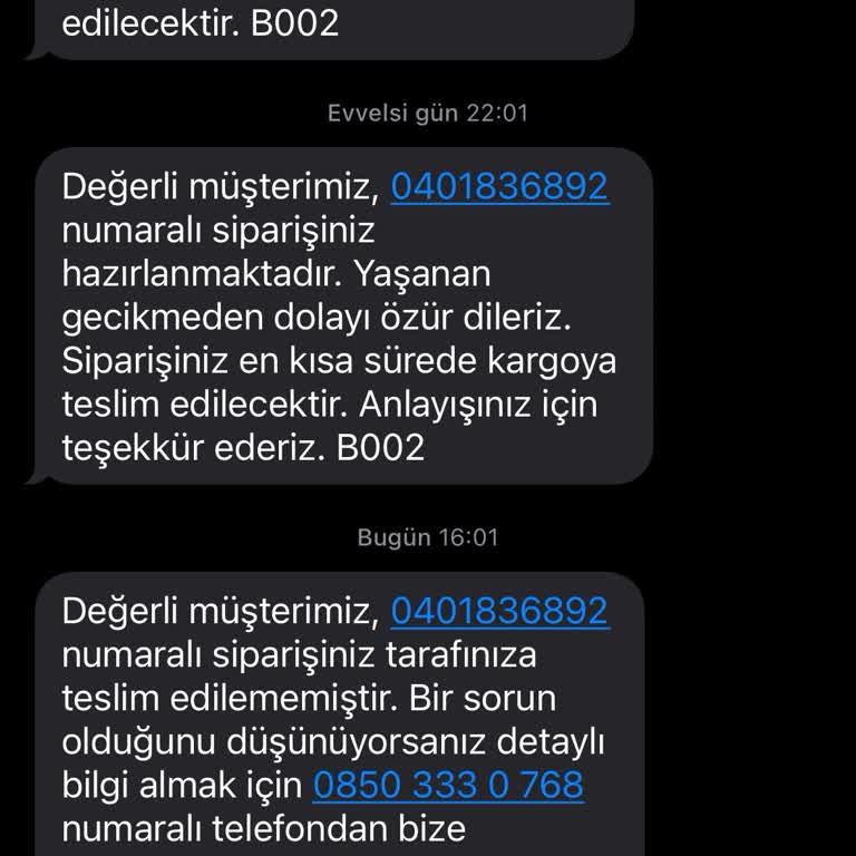 Penti Kargoya Verildi Bildirimi Dahi Yapılmadan Siparişin Geri Dönmesi