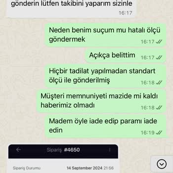 Garage Steel Yanlış Ölçülü Ürün Gönderip Kargo Ücretlerini Ödemiyor