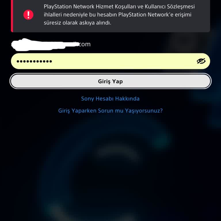 PlayStation Türkiye Hesabım Gereksiz Yere Askıya Alındı