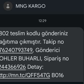 MNG Kargo Mesai Saatleri Dışında İş Yerine Kargo Getiriyor.