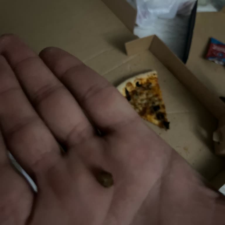 Domino's Siparişimde Taşa Benzer Sert Madde Çıktı