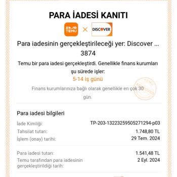 Ziraat Bankası Temu Alışveriş İadesi Ziraat Yapmıyor