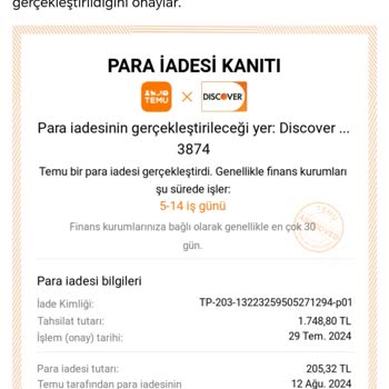 Ziraat Bankası Temu Alışveriş İadesi Ziraat Yapmıyor