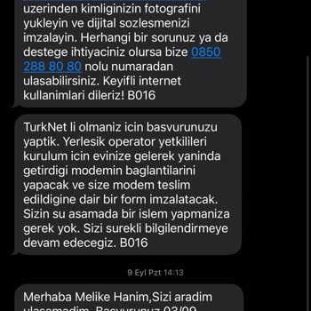 TurkNet Başvuru Süreci Uzunluğu