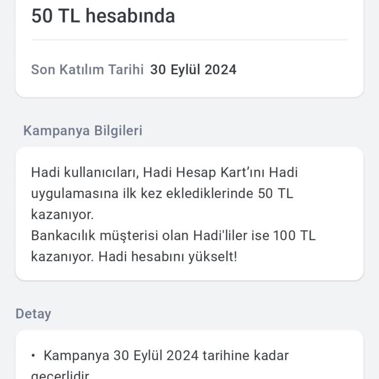 A101 Hadi Kart Kampanya